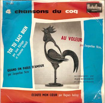 1959- Coq d'or chanson Francaise- Barclay 70258- front